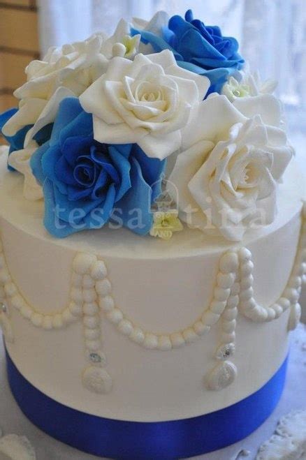 Royal Blue Roses In 2023 Cupcake Cakes Celebration Cakes Special Cake