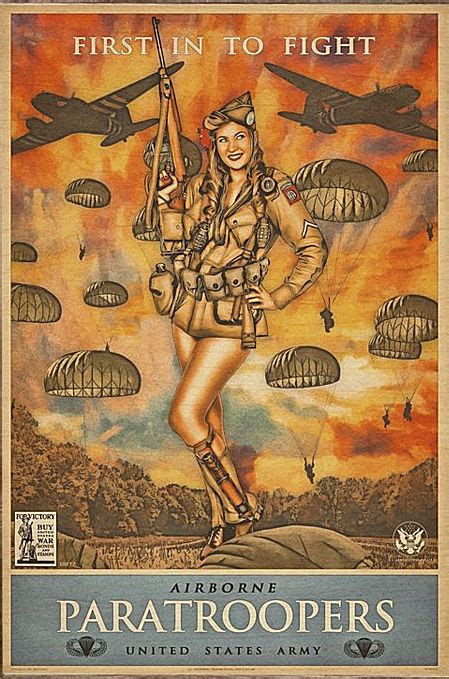 82nd Airborne Paratroopers Vintage Birch Wood Print So Old Time Signs