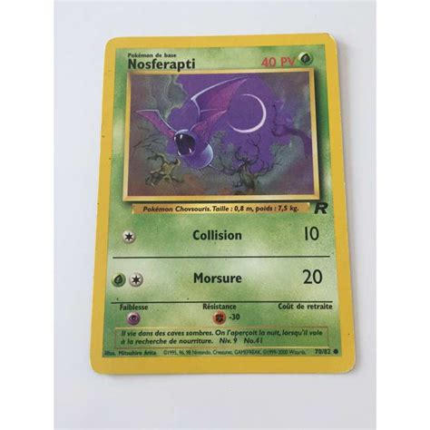 70 82 Carte pokémon nosferapti 70 82 commune team rocket wizards