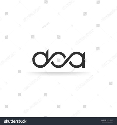 Dca Rounded Lettering Logo Vector Isolated Stock Vector (Royalty Free) 737656837 | Shutterstock