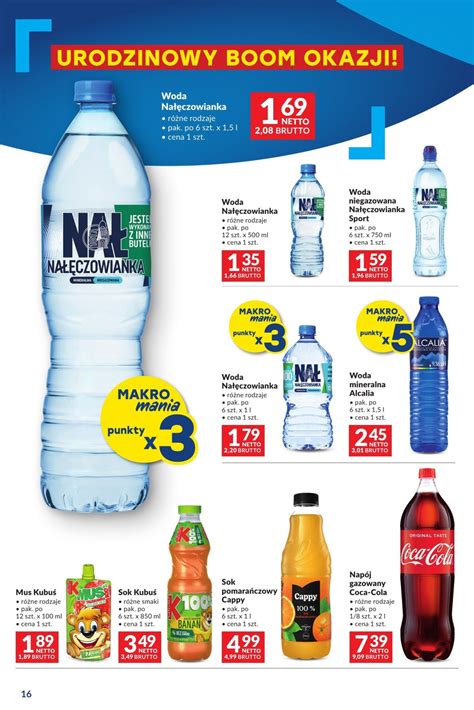 Soki I Napoje Niegazowane Makro Promocje I Gazetki Luty Blix Pl