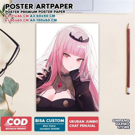 Jual Poster Mori Calliope Fans Deadbeats Dead Beats Sensei Hiasan