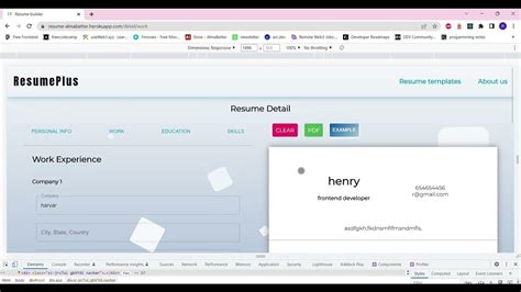 Resume Builder Project Almabetter Youtube