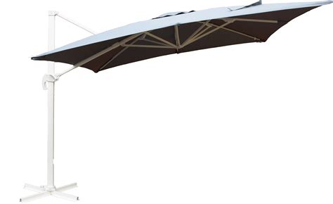 Hangparasol Square 3x3m Grijs Mast Wit 200g M Inclusief Voet