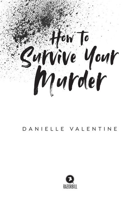 How to Survive Your Murder by Danielle Valentine: 9780593619582 ...