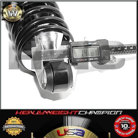 Classic Universal Street Hot Rod Coil Over Shock Pair W 200 Pound Springs Black EBay