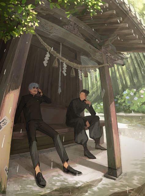 Gojou Satoru And Getou Suguru Jujutsu Kaisen Drawn By R Danbooru