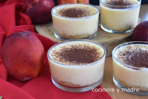 Postre Muy F Cil De Melocot N Y Yogur Cocinera Y Madre