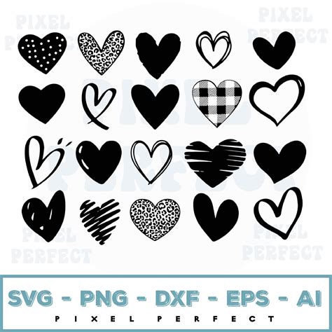 Heart Svg Bundle Heart Svg Hand Drawn Heart Svg Open Hear Inspire