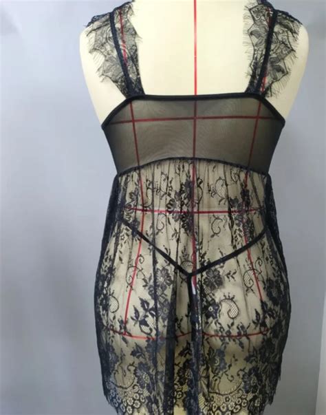 Women Sexy Black Lace Nightdress Plus Size Babydoll Lingerie Buy Plus