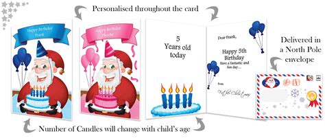 Birthday Cards from Santa - Personalised and Unique | Santa Letter Direct