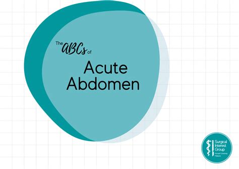 Abcs Of Acute Abdomen Surgical Interest Group Of Monash University