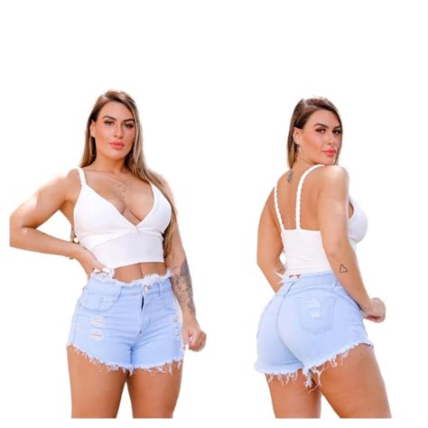 Shorts Jeans Feminino Hot Pants Anitta Levanta Bum Bum em Promoção na Americanas