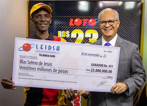 LEIDSA Entrega RD 23 Millones Al Ganador 451 Del Loto