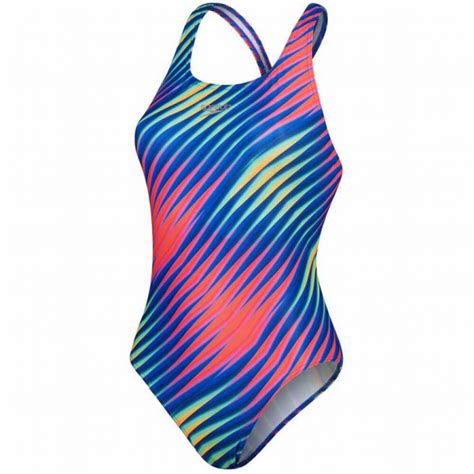 Ba Ador Speedo Allover Digital Powerback Multicolor Mujer Deportes Moya