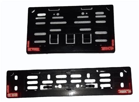 Abs Plastic Reflector Bike Number Plate Frame At Rs 16pair West