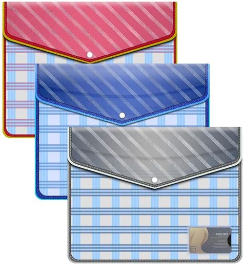 FEDUS Pack Of 3 Documents Holder Envelope Folder Stylist Printed File