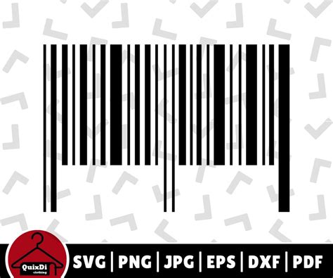 Barcode Svg Plain Barcode Cut Files Scan Bar Vector File Silhouette