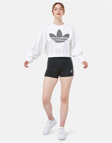 Adidas Originals Womens Oversized Sweatshirt White Life Style Sports Uk