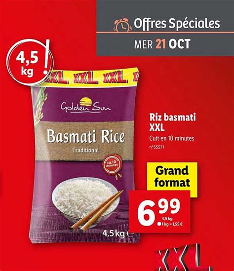 Promo Riz Basmati Xxl Chez Lidl ICatalogue Fr