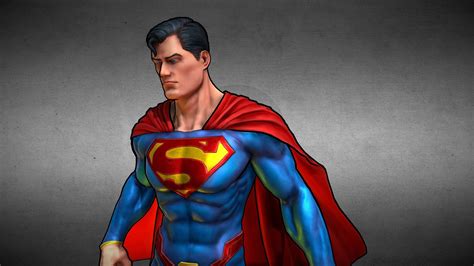 Superman Fanart 3d Model By Vicentemolina [9c7a370] Sketchfab