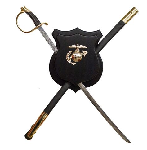 Black Sword Shield Display Weagle Globe And Anchor Sgt Grit