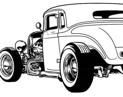 Amazing Hot Rod Cars Coloring Pages : Kids Play Color