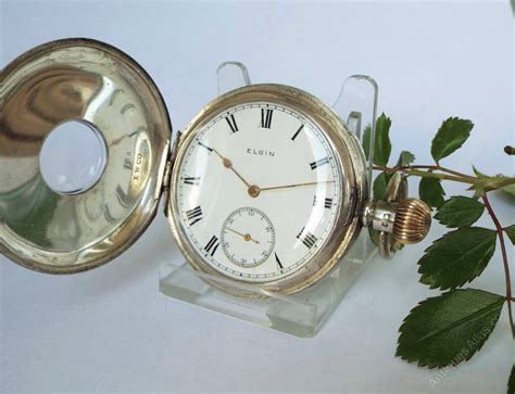 Antiques Atlas - Antique Silver Half Hunter Pocket Watch