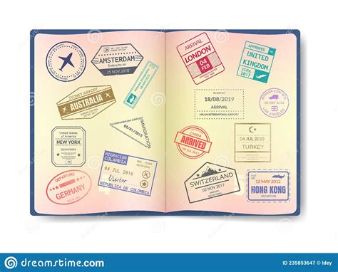 Open International Passports Id Blank Male And Female Document Photo