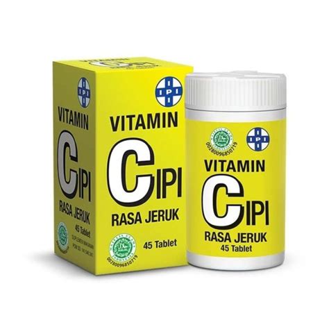 Jual VITAMIN C IPI 1 Botol 45 Tablet Vitamin C Harian Shopee