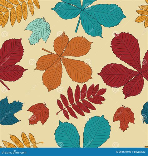 Leaf Pattern Stock Illustration Illustration Of Bright