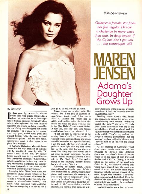 Starlogged Geek Media Again 1979 Battlestar Galacticas Maren