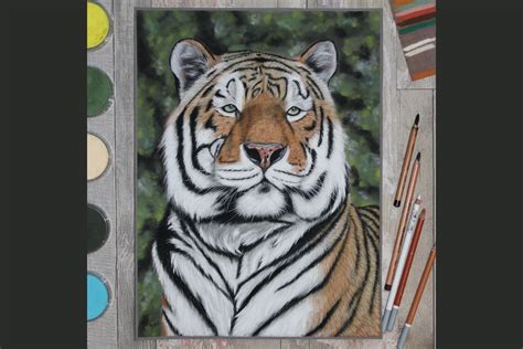 Comment Peindre Un Tigre Techniques Pastel