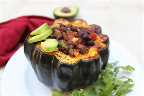 Acorn Squash Black Bean Soup Bowls Plantpure Nation