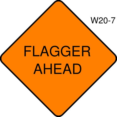 Flagger Ahead Clip Art At Vector Clip Art Online Royalty