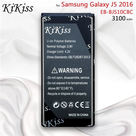 KiKiss EB BG360CBE Battery For Samsung Galaxy J2 J5 2015 J3 2016 Core