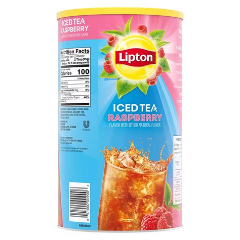 Lipton Raspberry Iced Tea Mix 898 Ounce