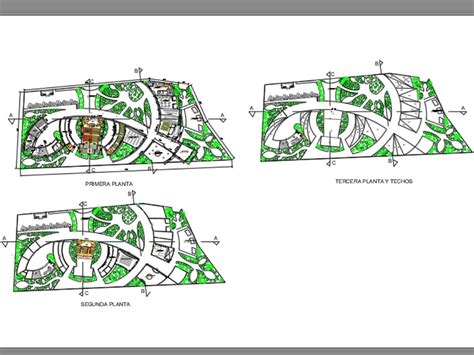 Cultural Center In Autocad Cad Library