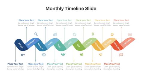 Free 12 Months Timeline PowerPoint Template And Google Slides SlideKit