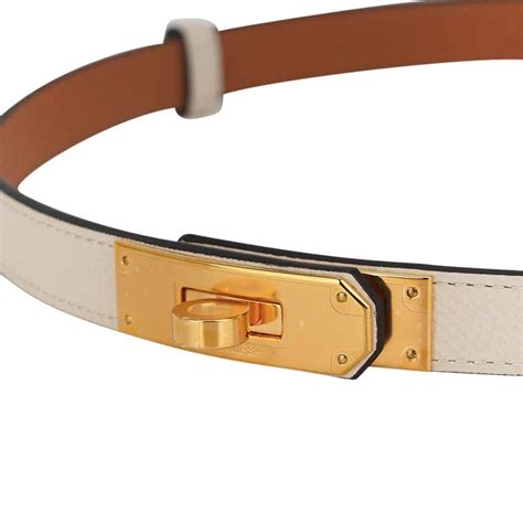 Hermes Kelly Belt Craie Gold Hardware Luxury Accessories On Carousell