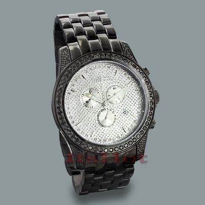 JoJino Watches: Mens Black Diamond Watch 2.25ct