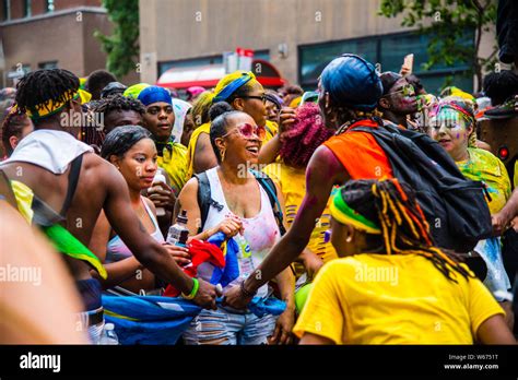 Caribbean Parade In Downtown Montreal Stock Photo Alamy