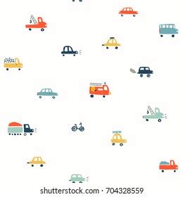 Vintage Cars Seamless Pattern Over Royalty Free Licensable Stock