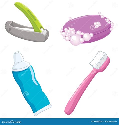 Body Cleaning Items Stock Illustrations 8 Body Cleaning Items Stock