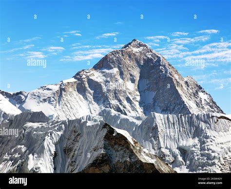 Blick Auf Den Makalu 8463 M Vom Kongma La Pass Weg Zum Everest