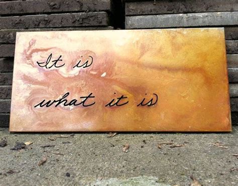 Rusted Steel Wall Sign It Is What It Is By Madformetal On Etsy 9500