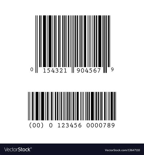Set Collection Of Barcode Templates Royalty Free Vector