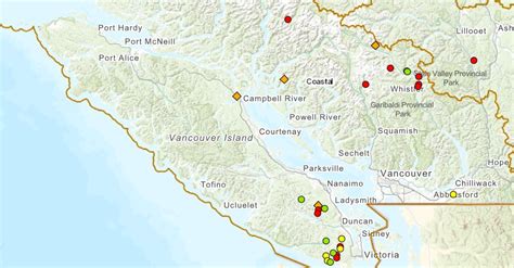 Multiple Wildfires Burning Out Of Control On Vancouver Island Rain On