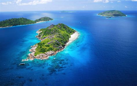 Download Seychelles Islands Aerial View Wallpaper