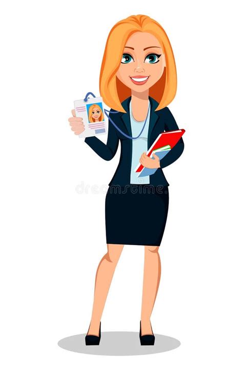 Business Woman In Office Style Clothes Stock Vector Illustration Of